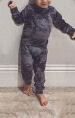 Baby Grey Tie Dye Lounge Set - Top and Joggers Photo two