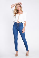 Jennie High-Rise Zip Cuff Jeans Photo six