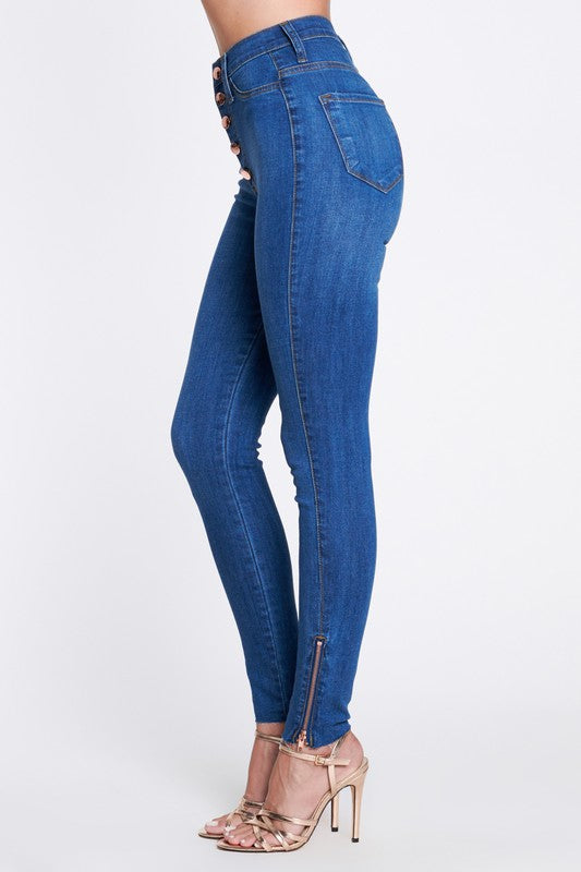 Jennie High-Rise Zip Cuff Jeans Photo five