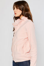 Zip-Up Polar Fleece Jacket - Light Pink