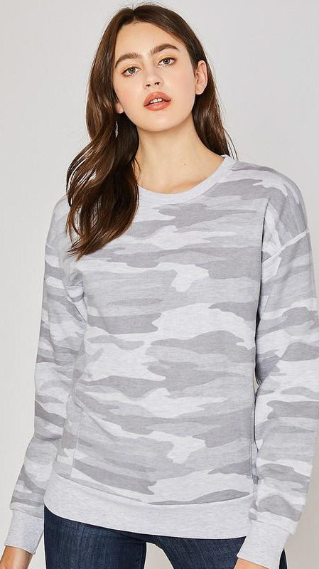 Light Grey Camo Sweatshirt.