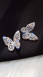 Butterfly Earrings - Silver Photo three