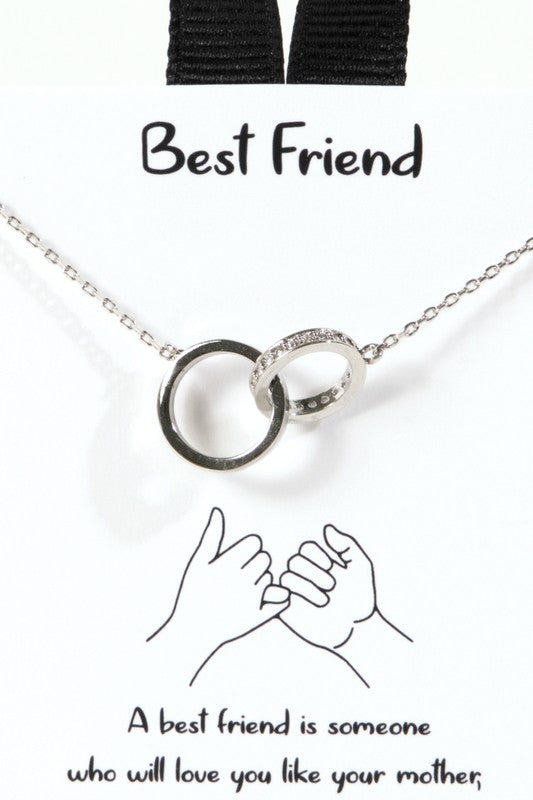 Best Friends Linked Rings Necklace