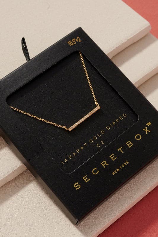 Secret Box Bar Necklace.