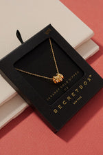 Secret Box Three Ring Necklace.