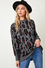 Leopard Print Long Sleeve Top Photo two