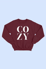 Cozy Sweatshirt - Burgundy Photo two