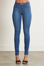 Alexa Mid-Rise Skinny Jeans. photo six
