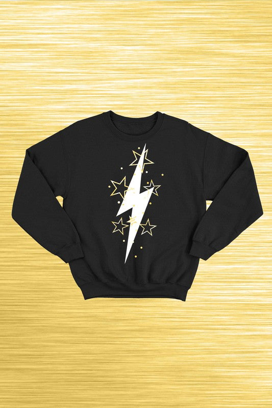 Gold Lightning Sweatshirt - Star Photo two