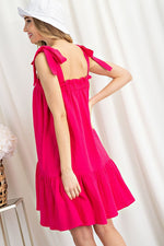 Dolores Dress - Hot Pink Photo two