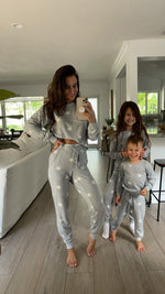 Toddler Grey Star Lounge Set - Pullover & Joggers Photo four