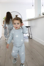 Baby Grey Star Lounge Set - Pullover & Joggers Photo seven 