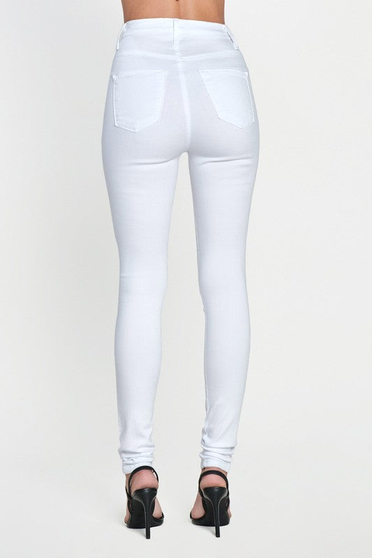 Jayden High-Rise Jeans - White Photo three