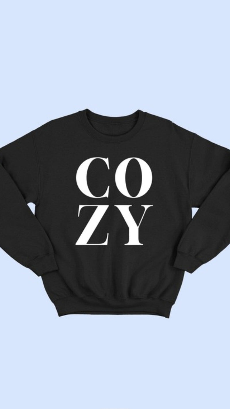 Cozy Sweatshirt - Black Photo two
