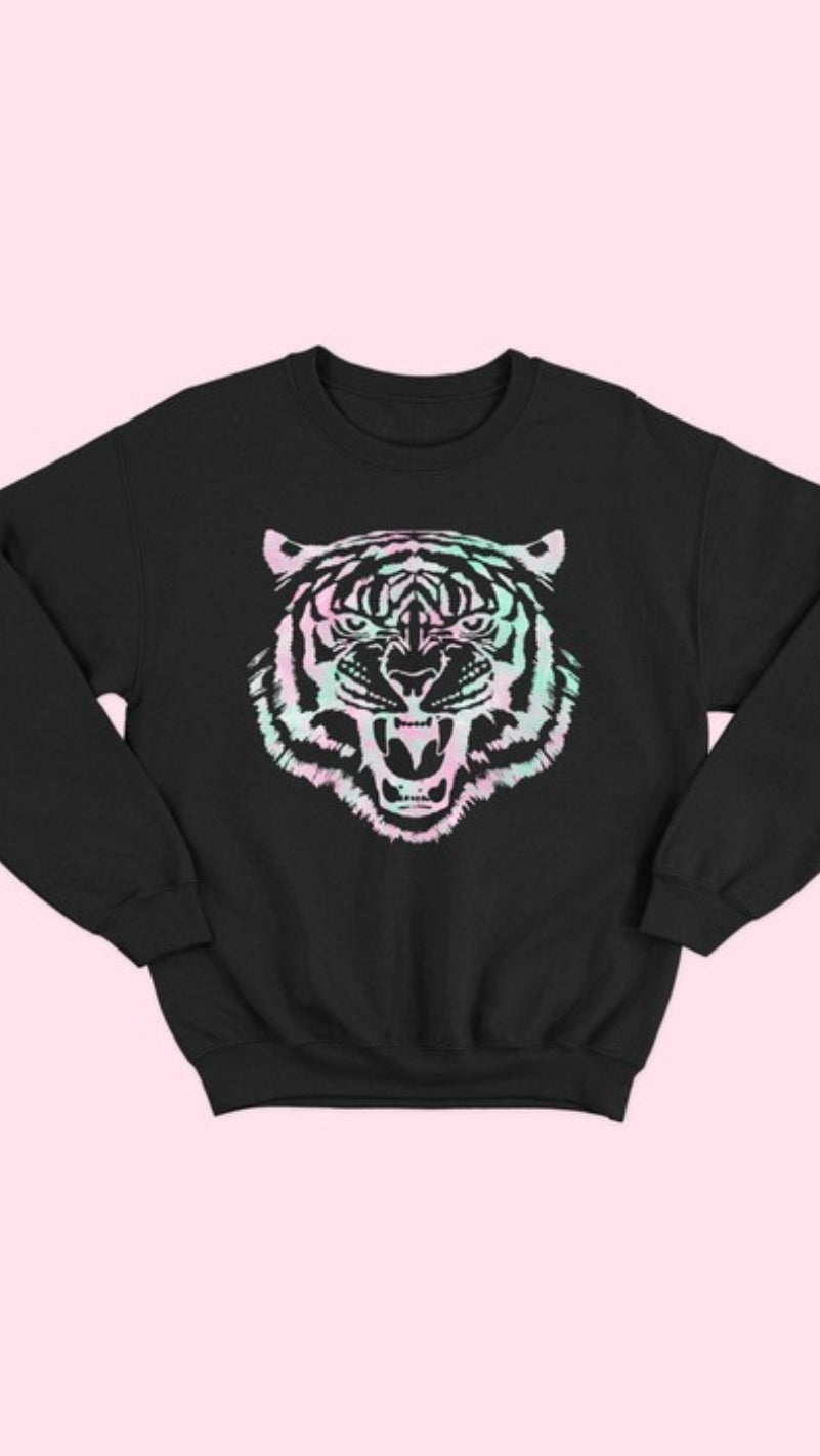 Tiger Sweatshirt - Rainbow.