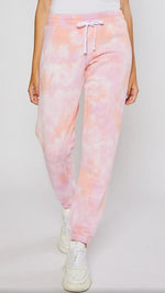 Relaxed Jogger - Pink Tie Dye.