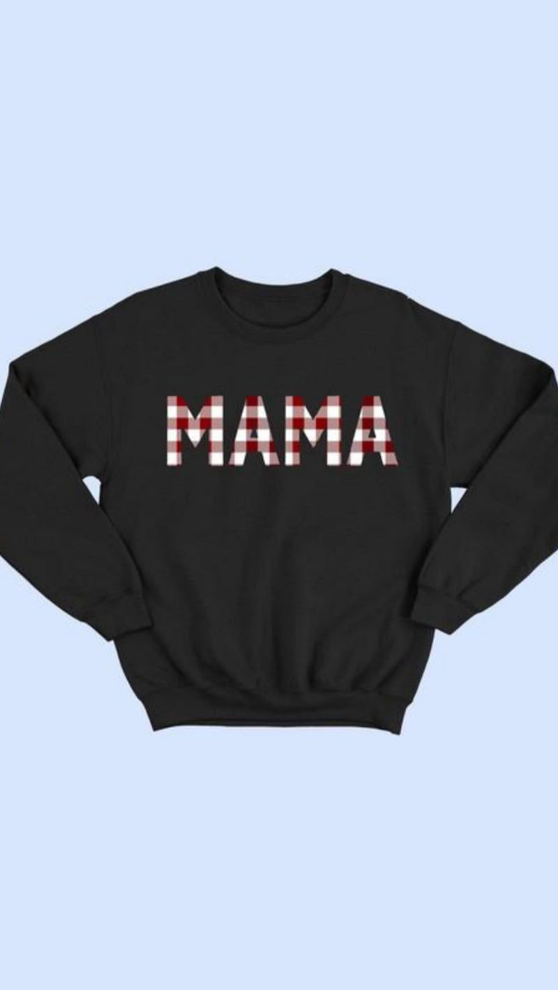 Plaid MAMA Sweatshirt