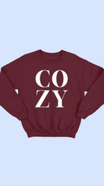 Cozy Sweatshirt - Burgundy