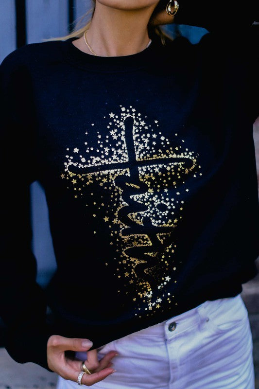 Gold Faith Sweatshirt Photo three