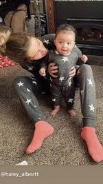 Baby Charcoal Star Lounge Set - Pullover and Joggers